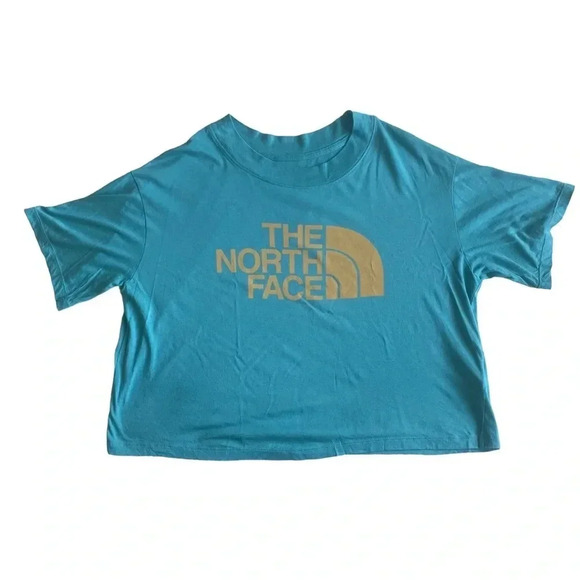 The North Face Women's Teal Crop Top - Picture 2 of 8